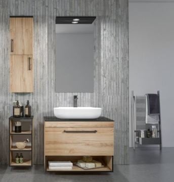 Orka Banyo Silver Collection Knidos 90 cm Banyo Dolabı