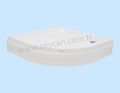 SANACRYL 80X80 PANELLİ DUŞ TEKNESİ Oval (Kabuk+Ayak+Ön Panel+Yan Panel) A-253