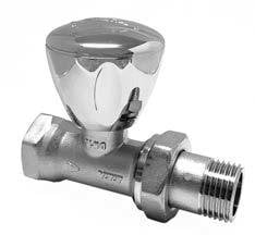 Eca 1/2'' RV3 Krom Düz Radyatör Vanası