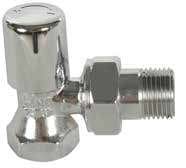 Eca 1/2'' Krom Volanlı Köşe Radyatör Vanası