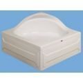 SANACRYL 100X100 PANELLİ DUŞ TEKNESİ Kare Oturmalı (Kabuk+Ayak+Ön Panel+Yan Panel) A-259