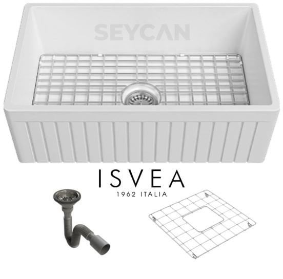 İsvea Ledro 69 cm Tek Hazneli Seramik Evye