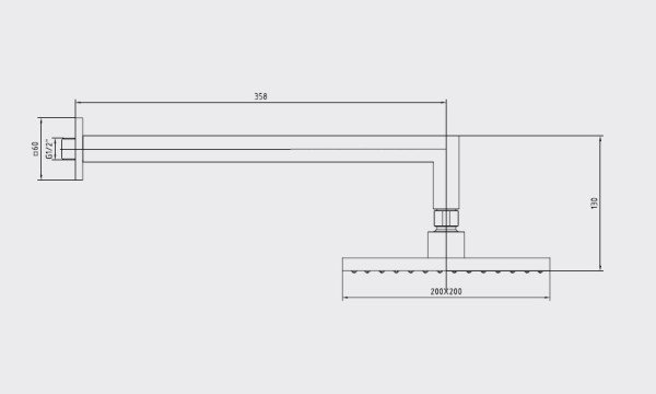 Eca Tiera Duş Başlığı Duvardan