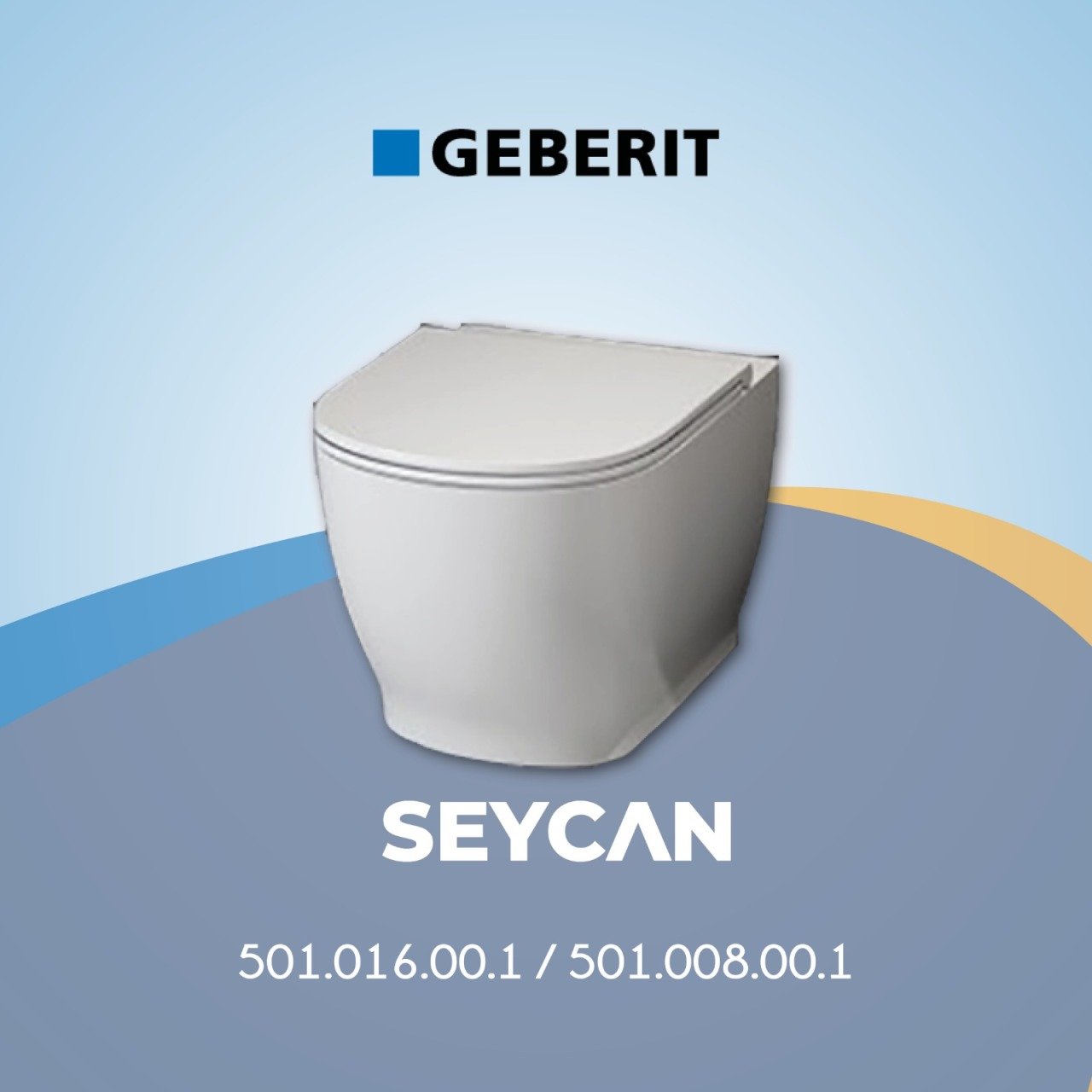 Geberit Senya Wall Hung WC + Senya Slim Duroplast Soft Cover