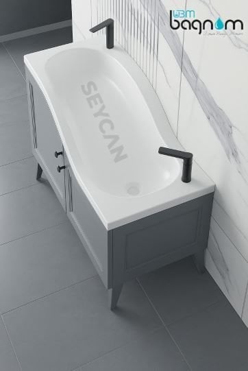 Ubm İnci 100 cm Ayaklı Abdest Banyo Dolabı
