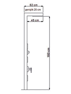 NEWARC BAMBOO DUŞ PANELİ 440990