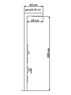NEWARC BAMBOO DUŞ PANELİ