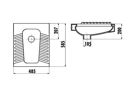 Creavit İçten Yıkamalı Helataşı TP570