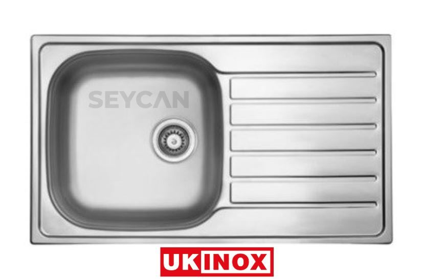 Ukinox Hypnos 50 Sağ Damlalıklı Çelik Evye