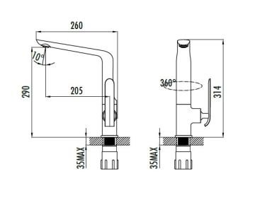 Creavit Bloom Evye Bataryası Beyaz
