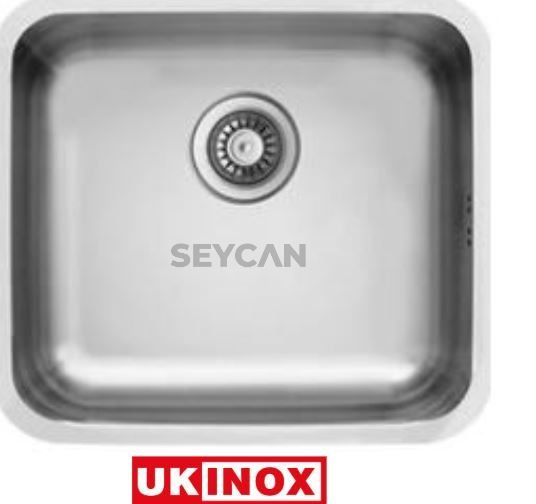 Ukinox D-450 Tezgah Altı Dekorlu Çelik Evye