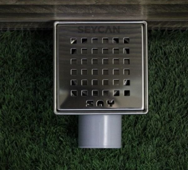 Say Çelik Ege 10x10 Parlak Krom Yer Süzgeci