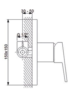 Newarc Silver Ankastre Duş Bataryası