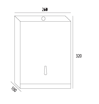 400'lük Kağıt Havlu Dispanseri Krom