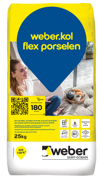 Weber Kol Flex Porselen Gri Yapıştırıcı 25 kg