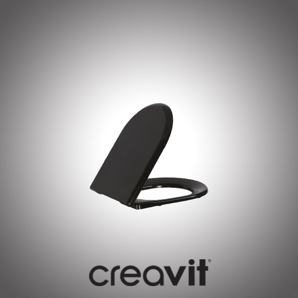 Amasra Duroplast Amortisörlü Klozet Kapağı Siyah