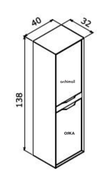 Orka Clay Boy Dolabı