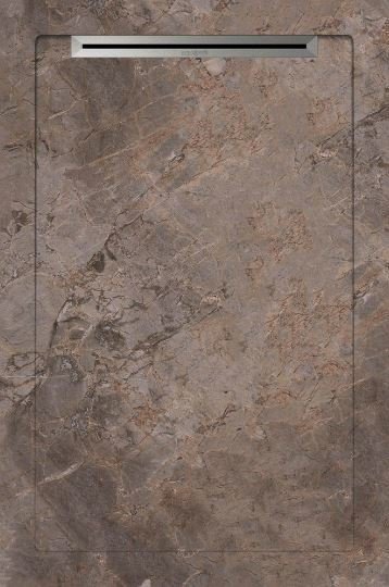 Aquanit Slope Line 80x120 cm Gusto Taupe Gri  Porselen Duş Karosu