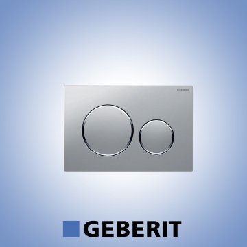 Geberit Sigma 20 Kumanda Kapağı Çift Basmalı Mat Krom/Parlak/Mat Krom