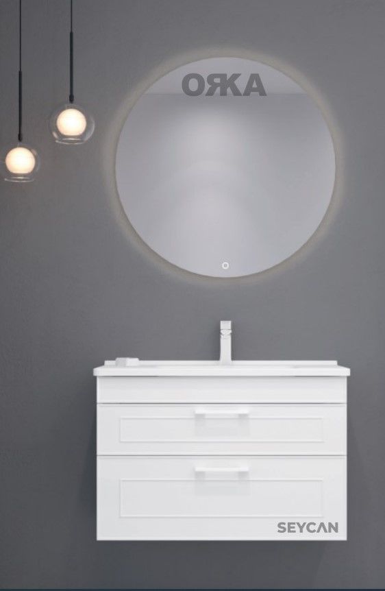 Orka Limpo 100 cm Çekmeceli Asma Banyo Dolabı