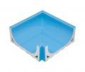 SERAPOOL İÇTEN TAŞMA KANALI-2-İÇ KÖŞE AÇIK MAVİ 23.5X23.5 E91131