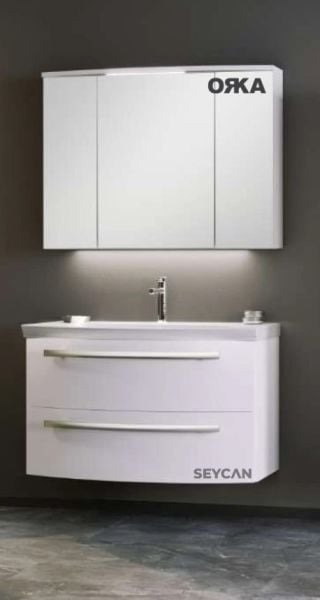 Orka Urla 90 cm Asma Banyo Dolabı