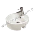 GÜRAL YARIM TEZGAH ÜSTÜ DAİRESEL LAVABO 46X47 TP07TUL01