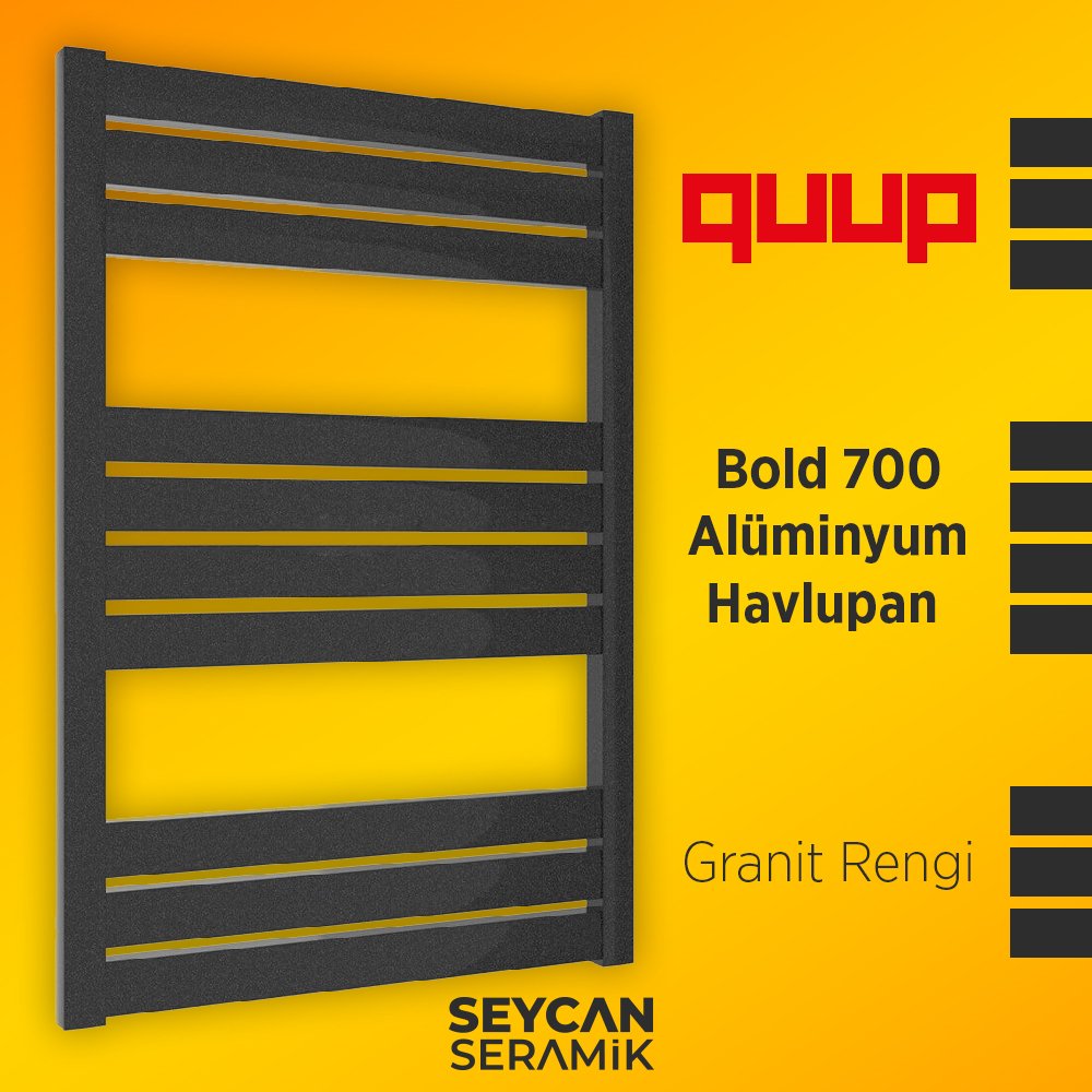 Bold 700 Alüminyum Havlupan 3D Granit Rengi 700x480 mm