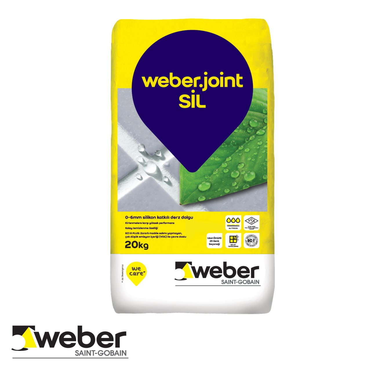 Weber Joint Sil Silikonlu Fuga Gri 20 KG
