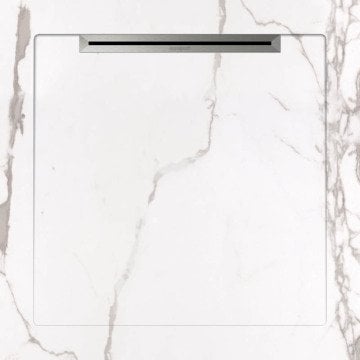 90X90 Slope Line İnfinity Beyaz Porselen Duş Karosu