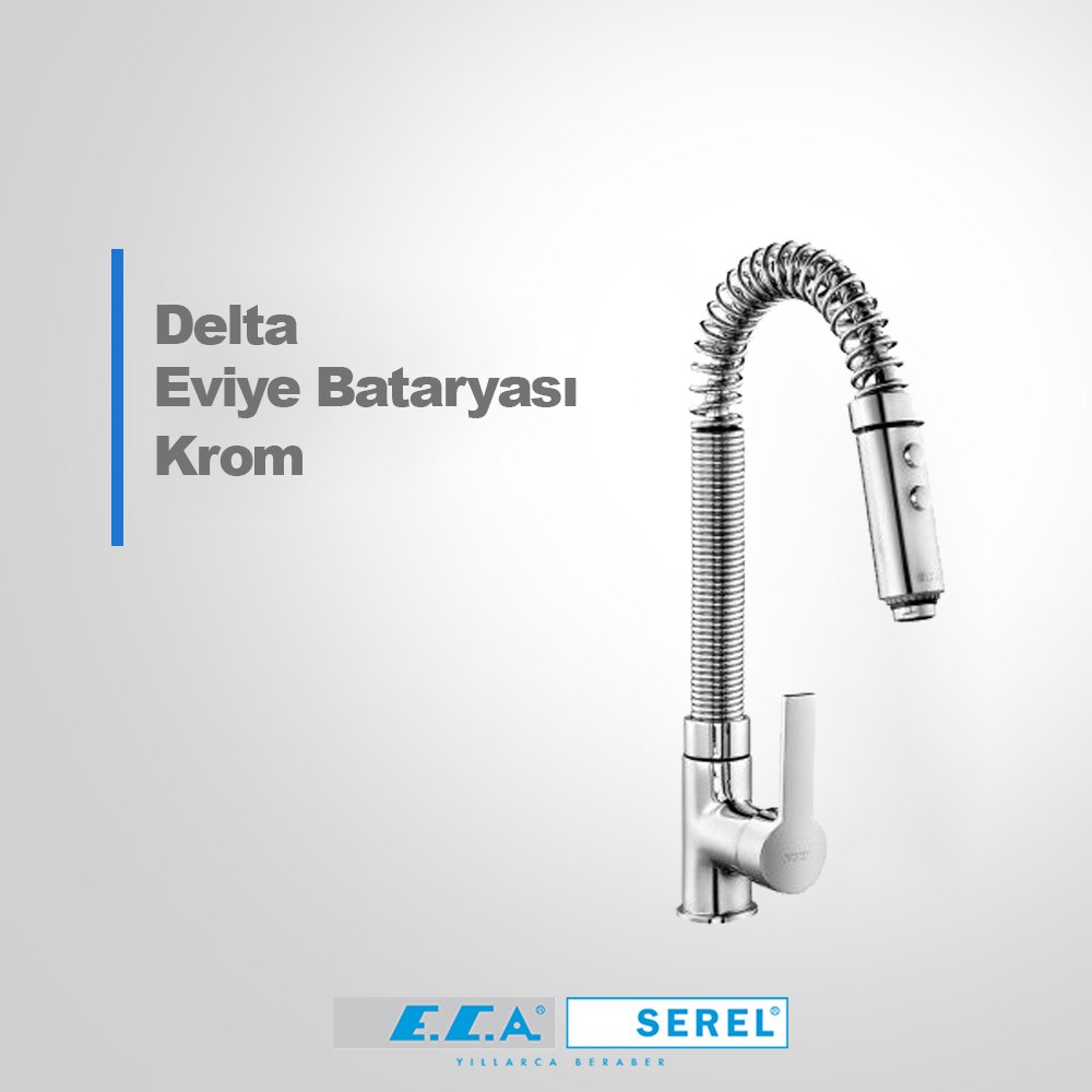 Eca Delta Yaylı Uçlu Eviye Bataryası 102108703