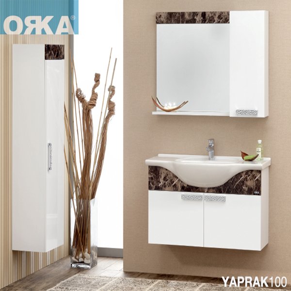 Orka Yaprak Banyo Dolabı 100 cm