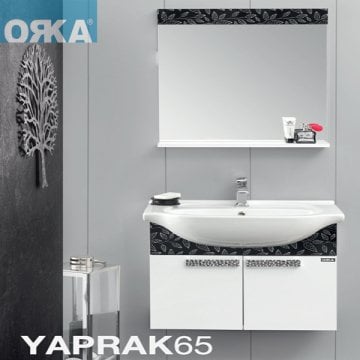 Orka Yaprak Banyo Dolabı 65 cm