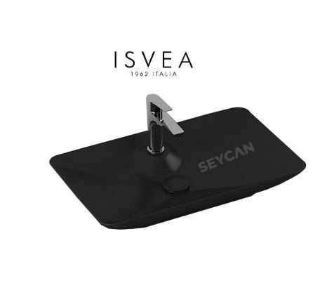 İsvea SistemaY Tezgah Üstü Lavabo 65 cm Siyah