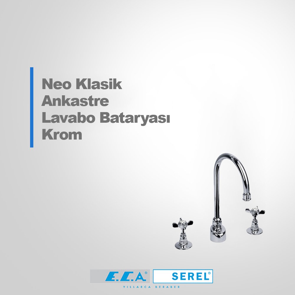 ECA Neo Klasik Ankastre Lavabo Bataryası