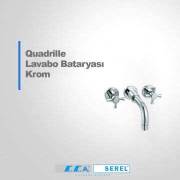 Eca Quadrille Duvardan Ankastre Lavabo Bataryası 102106029