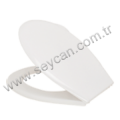 GÜRAL CARMINA SERT PLASTIK BEYAZ KLOZET KAPAĞI PM