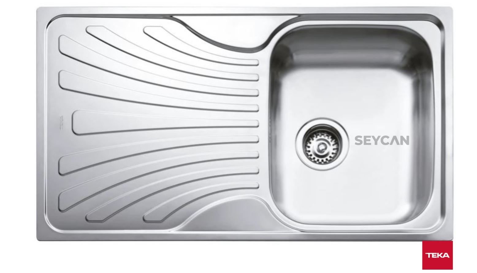 Teka Nerıssa 50 1B 1D Sol Damlalıklı Mikro Keten Dokulu Çelik Evye