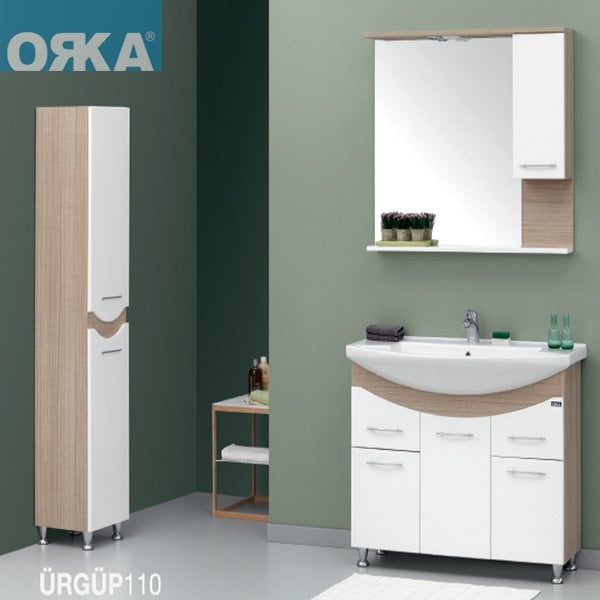 Orka Ürgüp 110cm Banyo Dolabı