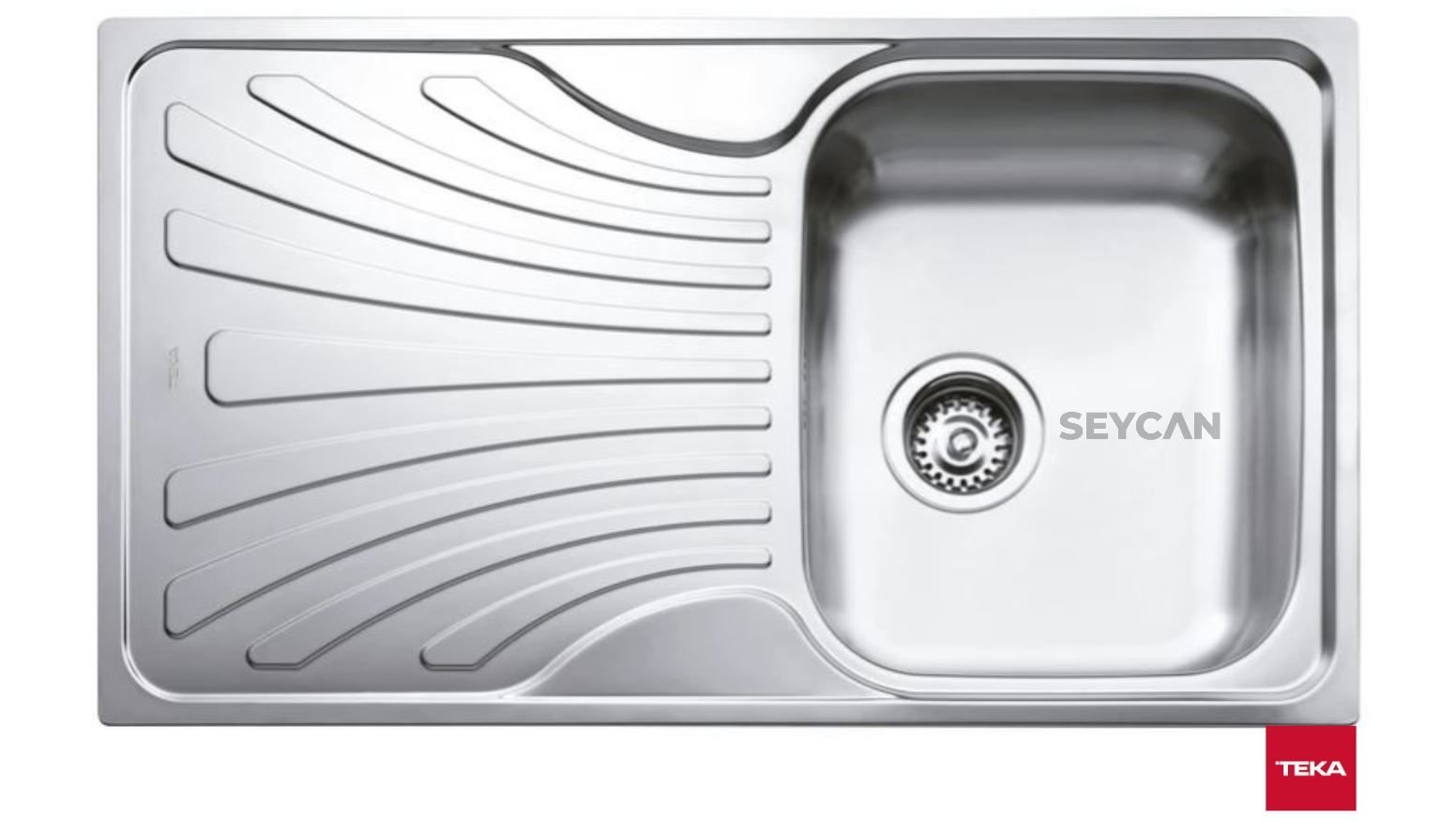 Teka Nerıssa 50 1B 1D Sağ Damlalıklı Mikro Keten Dokulu Çelik Evye