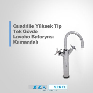 Eca Quadrille Yüksek Tip Lavabo Bataryası 102108614