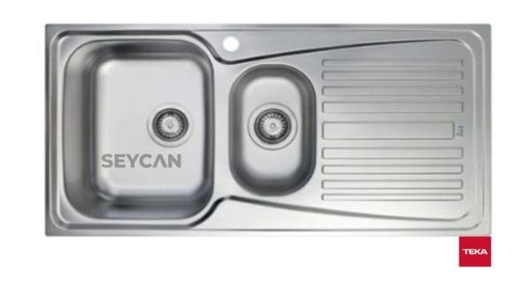 Teka Infant 60 1¹/2B 1D Sağ Damlalıklı Parlak Yüzey Çelik Evye