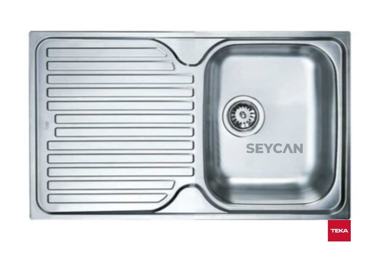 Teka Prıncess 50 1B 1D Sol Damlalıklı Mikro Keten Dokulu Çelik Evye