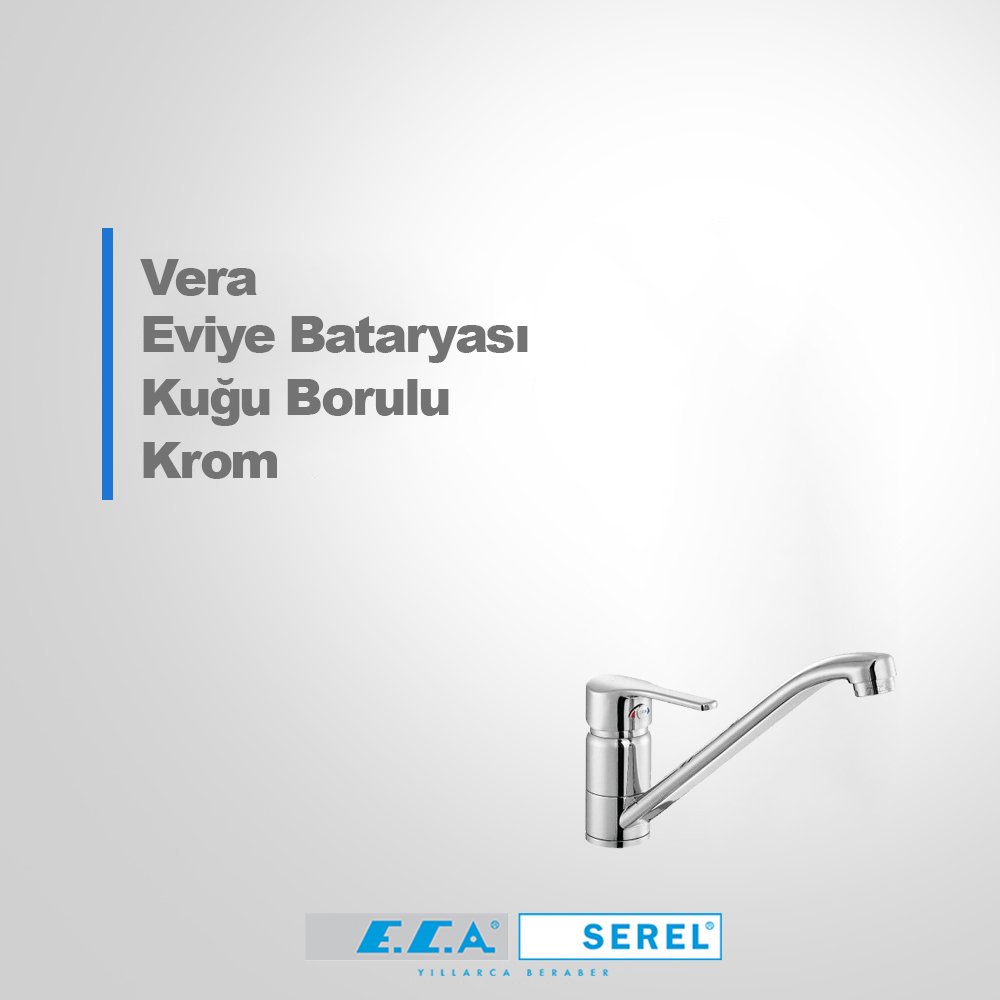 Vera Eviye Bataryası Kuğu Borulu Krom