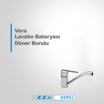 ECA Vera Lavabo Bataryası Döner Borulu Krom