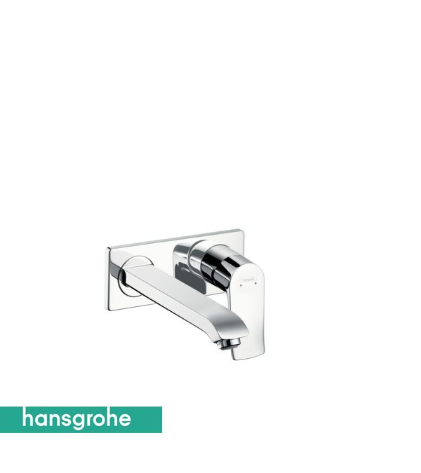 Metris Tek Kollu Lavabo Bataryası Ankastre Duvara Monte, 22.5 cm Gaga İle