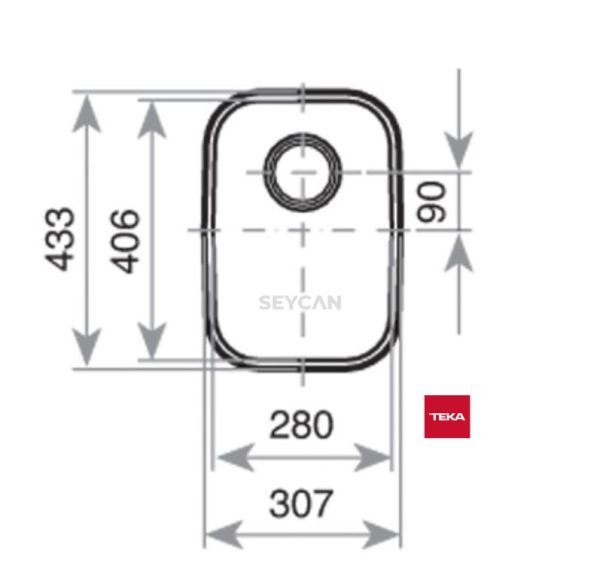 Teka BE 28.40 1B Parlak Yüzey Çelik Evye