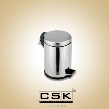 12 lt Pedallı Çöp Kovası 304 Kalite Paslanmaz