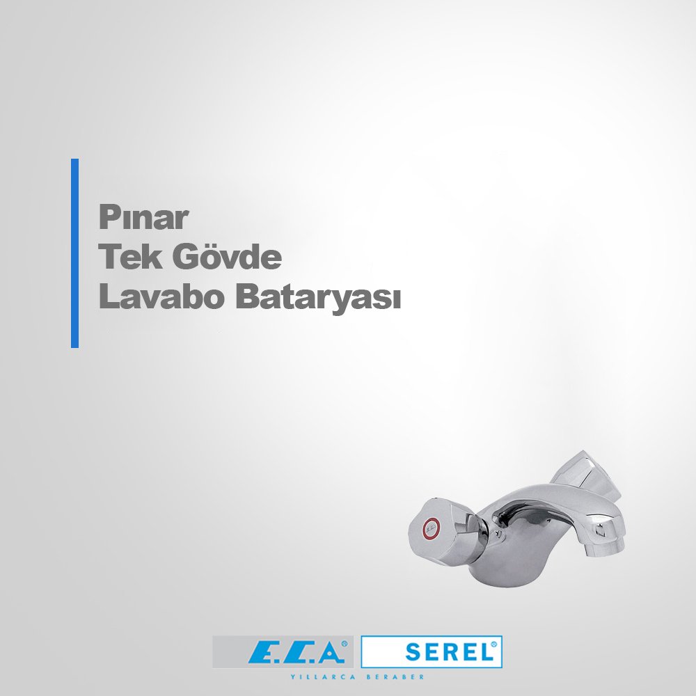 ECA Pınar Tek Gövde Lavabo Bataryası 2102108557