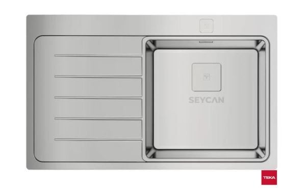 Teka Zenıt RS15 1B 1D Sol Damlalıklı Parlak Yüzey Çelik Evye